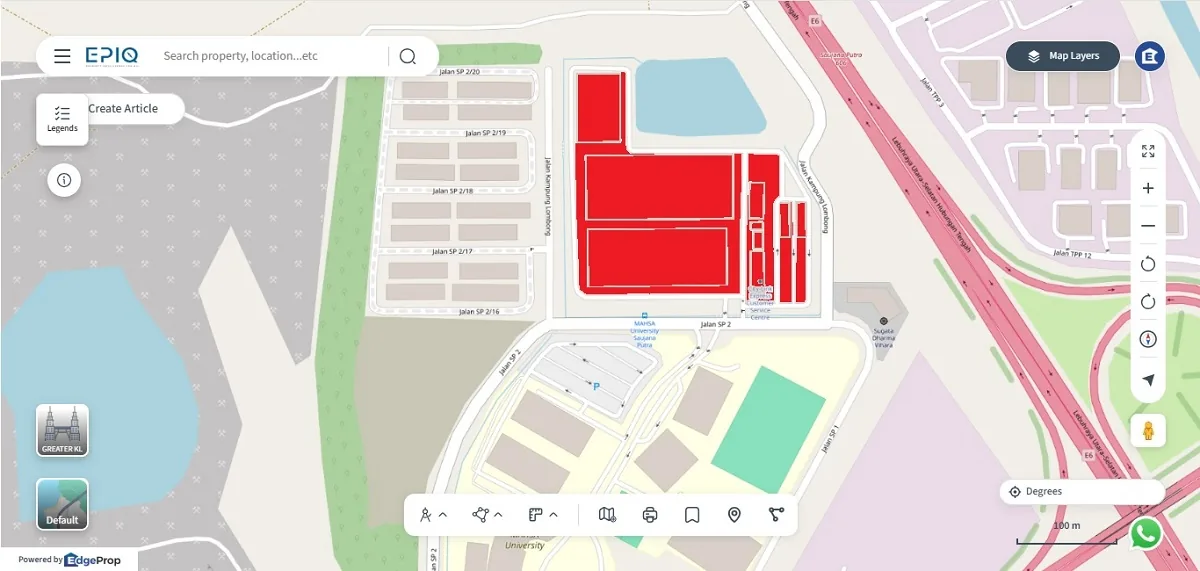 Axis Distribution Centre 1 @ Saujana Putra (in red), bought from City-Link Express for RM128m in August 2026.