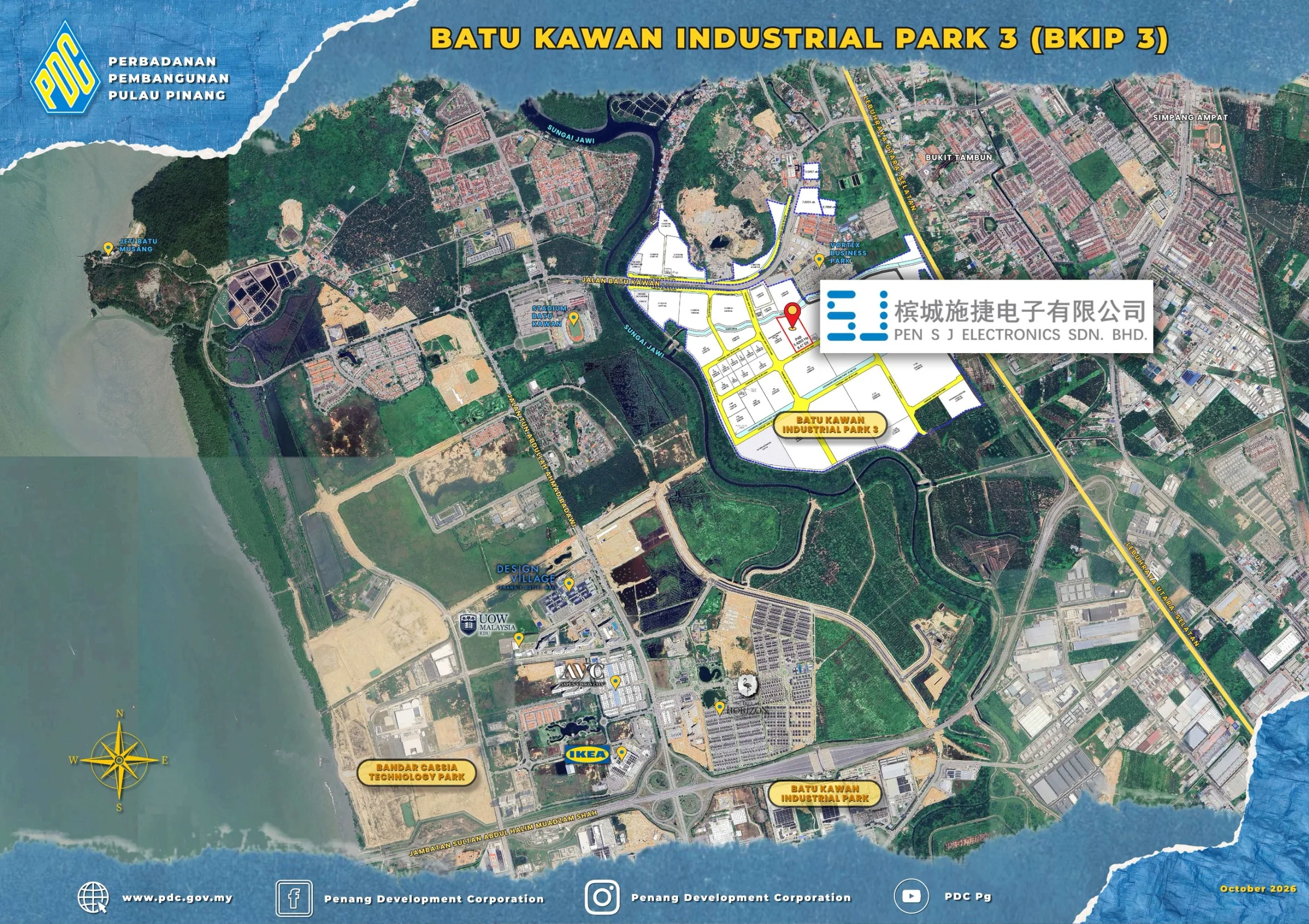 China’s S J leases 8.5 acres in Batu Kawan for US$70m plant